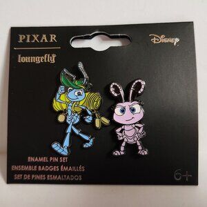 Loungefly Pixar A Bugs Life Pin Set Flik & Dot 2 Enamel Pins 2026 New